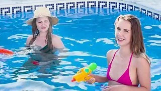 Abnormal chicks having recreation in the pool - Ruby Shades & Kate Quinn