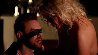 Gung-ho wife Brittany Bardot tied up her hubby for off colour fucking