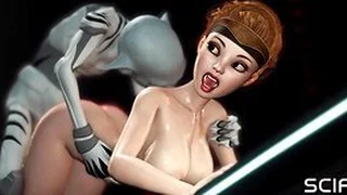 Porn wars! Super intergalactic whore and alien sex back slay rub elbows with Universe
